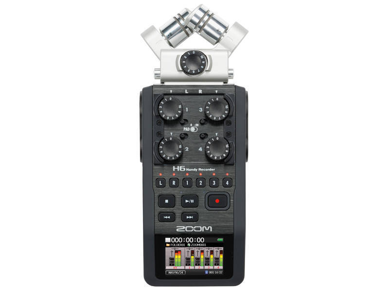 24/96, 6 in/2 Out MS Mic Capable Handheld Recorder